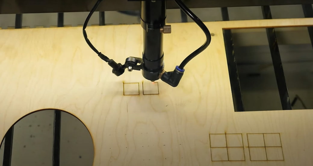 Неправильные параметры лазерной резки